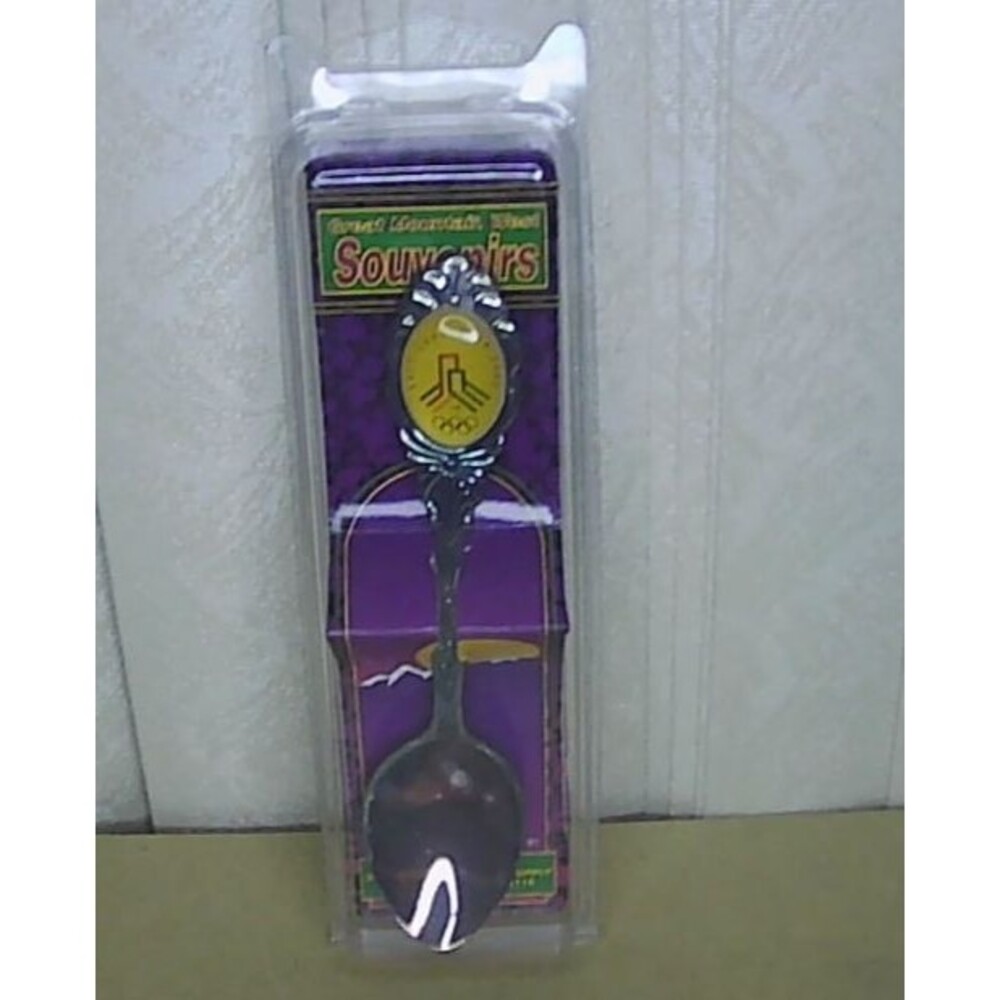 Vintage Souvenir Olympic Logo Spoon Salt Lake 2002